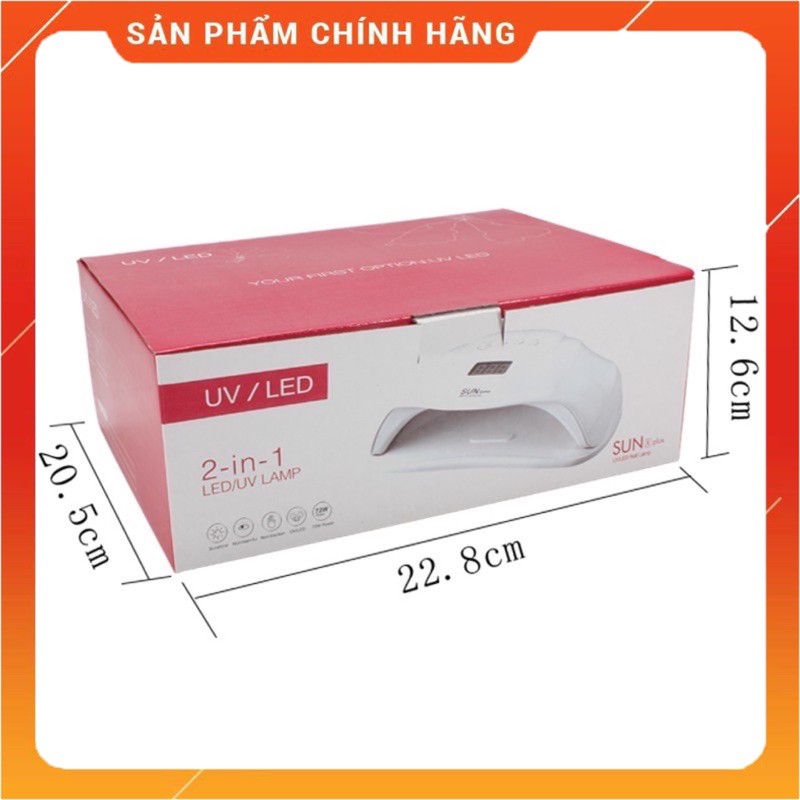 MÁY HƠ GEL SUN X PLUS - 72W - HƠ 2 TAY - BẢO HÀNH 3 THÁNG