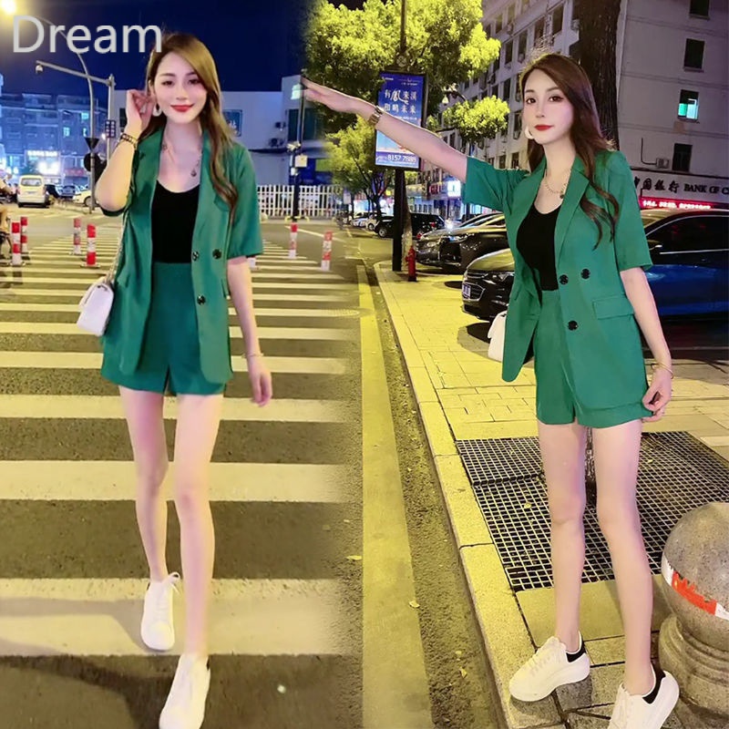 Korean style casual suit shorts fashion suit women