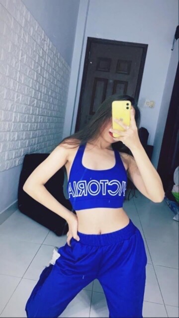 Bộ tập thể thao gym yoga nữ áo bra quần dài jogger kèm mút cao cấp Bin Sport BD063