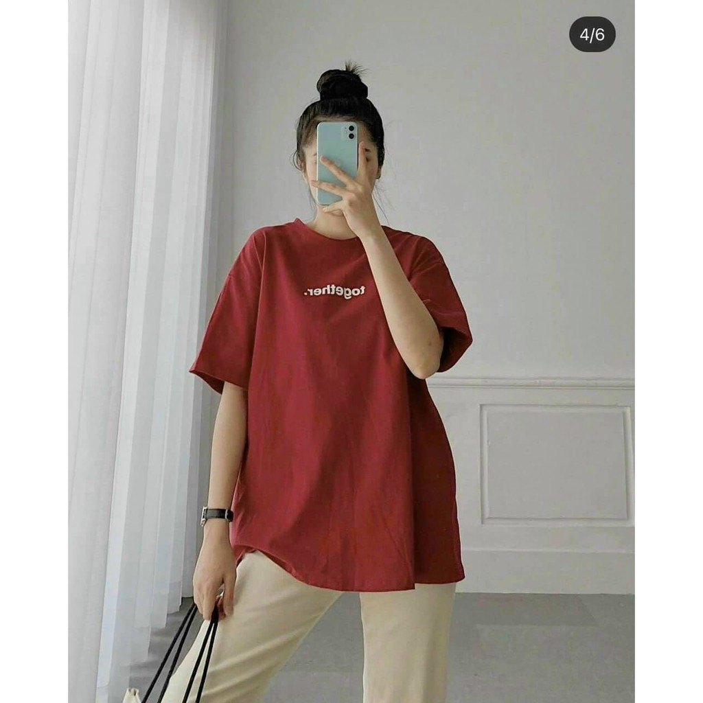 SET PULL ĐỎ IN CHỮ +QUẦN KAKI NUDE