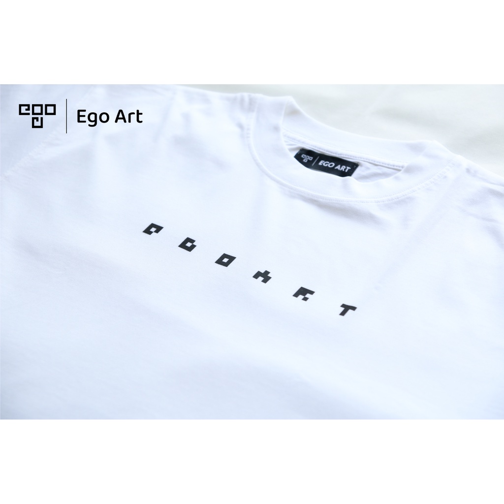Áo thun unisex Ego Art Dot Tee phông in KTS 2 màu áo đen trắng nam nữ tay lỡ form rộng oversize