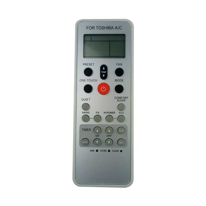 Điều khiển điều hòa Toshiba 1 chiều ( Nút đỏ)-Remote máy lanh Toshiba