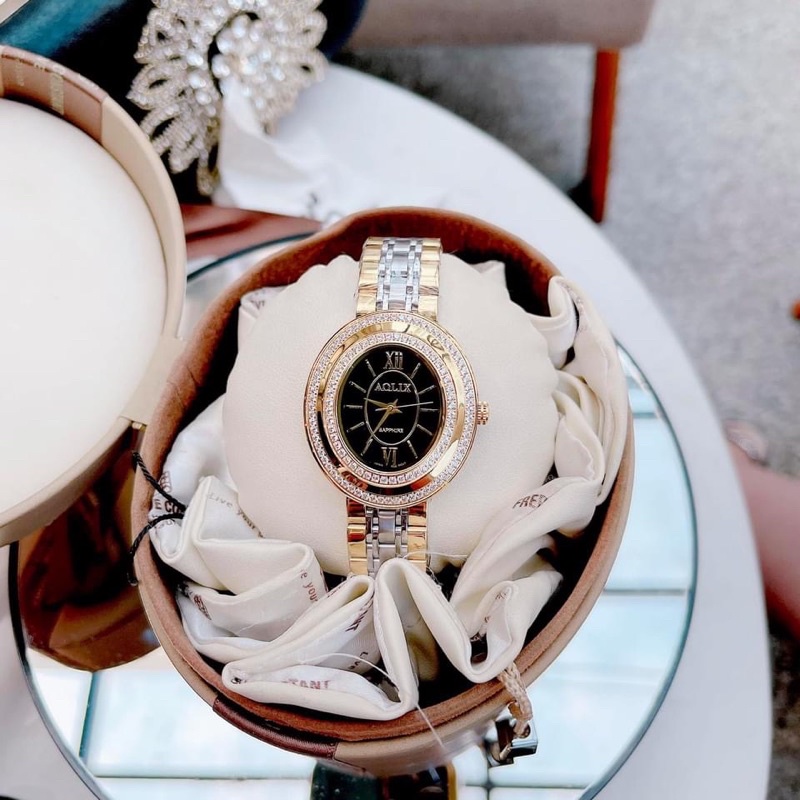 Đồng hồ nữ Aolix chính hãng ( mẫu mới 2022) thiết kế mặt hình ovan