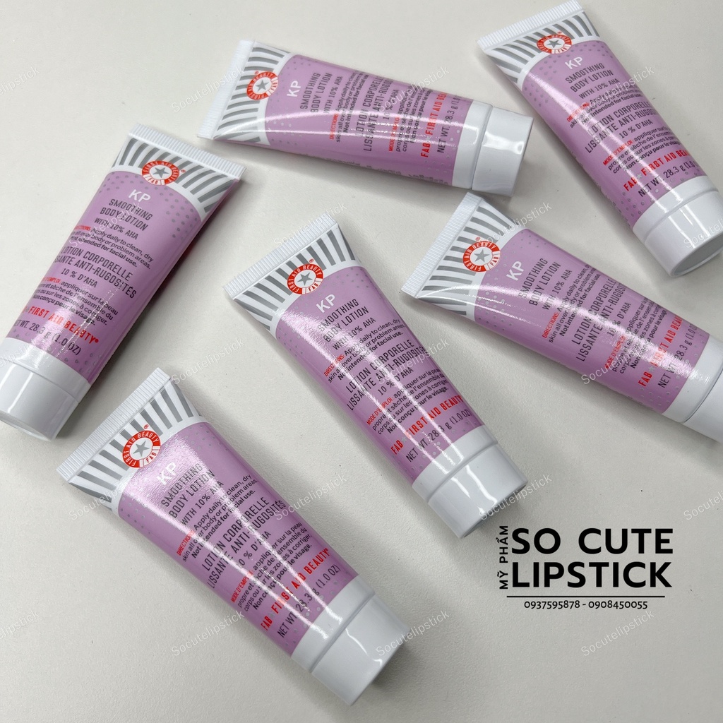 Tẩy da chết toàn thân First Aid Beauty KP Bump Eraser Body Scrub with 10% AHA Mini 28gr