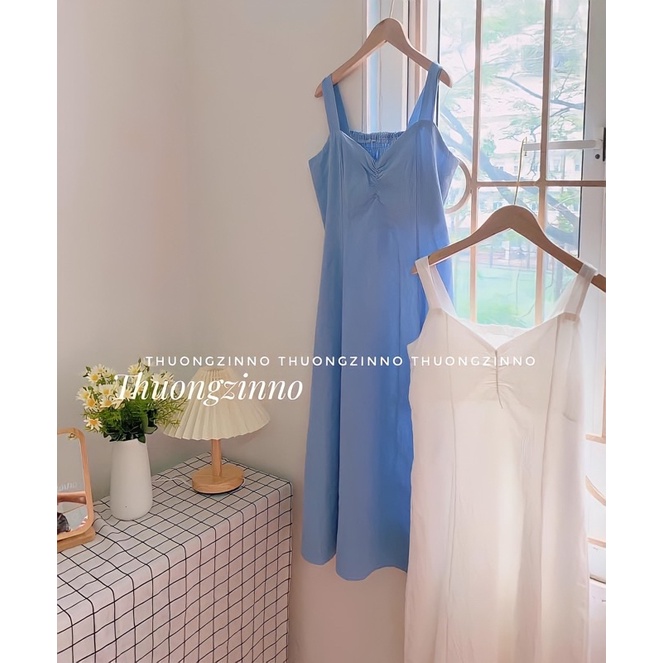 [Ảnh thật/Video] Váy Hai Dây mimi Hàng Quảng Châu Chất Đẹp Mềm Mịn