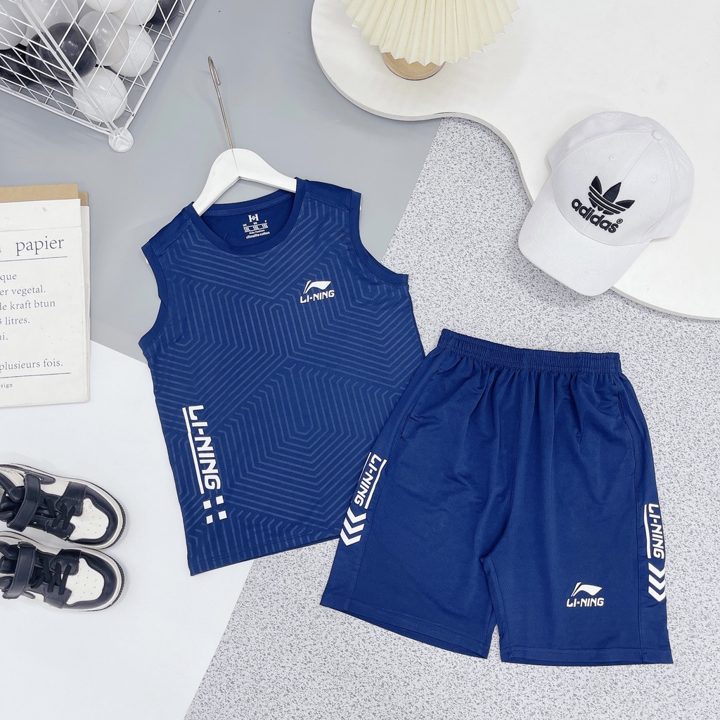 Bộ đồ ba nỗ sát lách chất liệu thông hơi mùa hè cho bé yêu từ 32_45kg