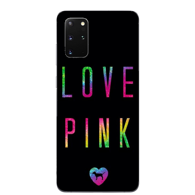 Ốp điện thoại silicone in logo Pink dành cho Huawei Y5P Y6P Y7P Y8P P40 Pro Plus Nova 7i 7 SE