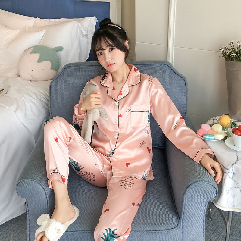 Pijama Lụa dài tay D1 | BigBuy360 - bigbuy360.vn