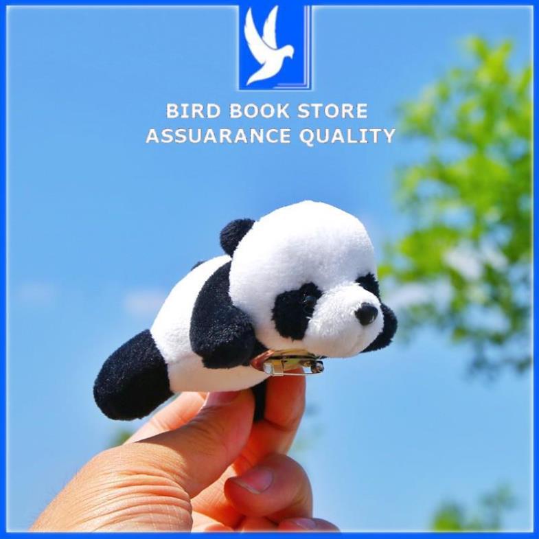 Trâm cài áo, balo, túi xách gấu bông chú gấu trúc Panda nhồi bông xinh xắn Bird book Bird book
