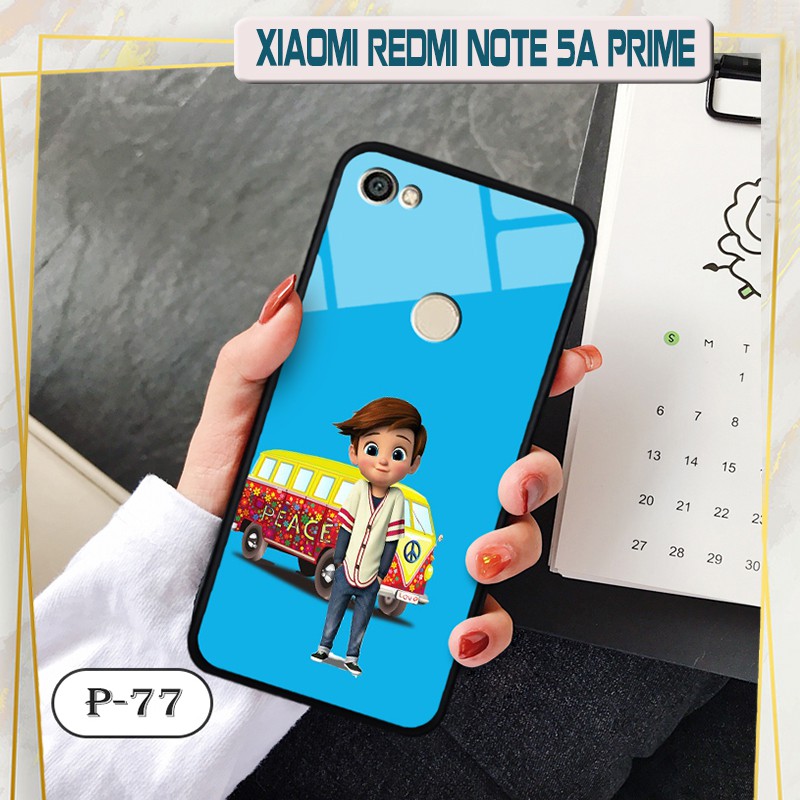 Ốp lưng kính 3D Xiaomi Redmi Note 5A Prime-cute