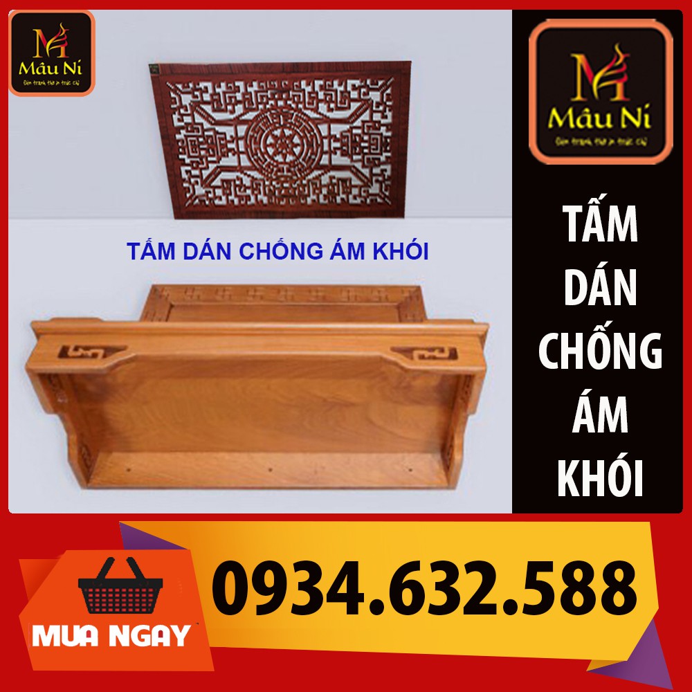 TẤM CHỐNG ÁM KHÓI dán phòng thờ,dán lên trần nhà, không phải khoan [ dán ám khói, chắn khói, tấm ám khói bàn thờ ]