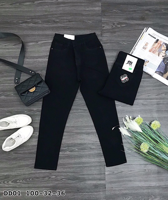 Bigsize Quần jean đen DD01 100 (32-36)