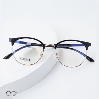 Gọng kính nam nữ Jolie Eyewear kim loại càng nhựa, mắt tròn, nhiều màu - 6214 chống ánh sáng xanh, UV400