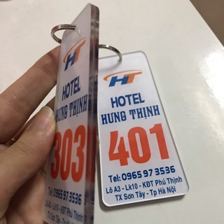 Móc khoá khách sạn, nhà nghỉ cao cấp