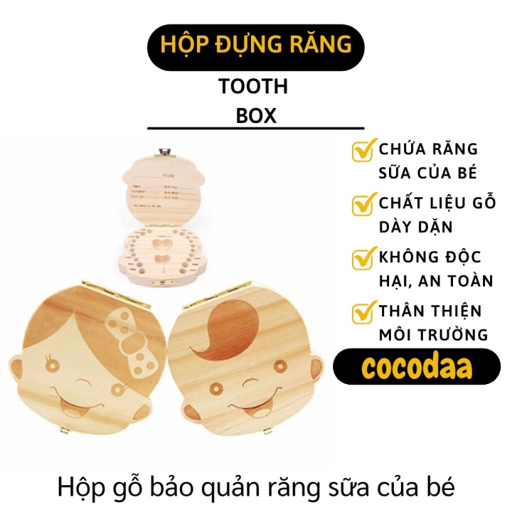 Hộp Đựng Răng Sữa - Khay Lưu Trữ, Cất, Bảo Quản Răng Cho Bé, Giữ Kỉ Niệm Đáng Nhớ 4114 [FREESHIP]