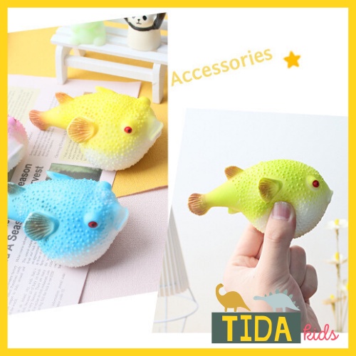 Cá Nóc Bóp Mềm ⚡ HOT TREND ⚡ Squishy Mochi Cá Gai Cute, Đồ Chơi Xả Stress Dễ Thương Xua Tan Căng Thẳng, TiDa Kids Shop