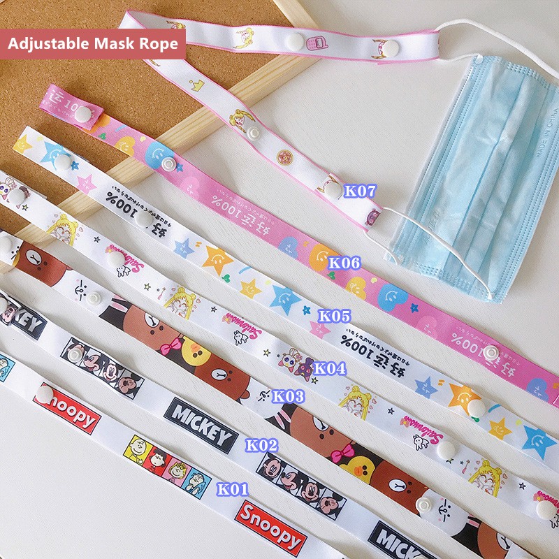 (Hàng Mới Về) Dây Đeo Khẩu Trang Điều Chỉnh Linh Hoạt Tiện Dụng