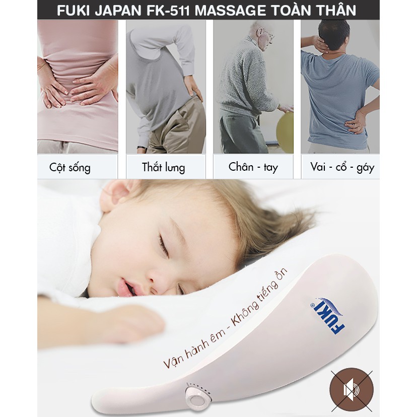 Máy massage cầm tay 11 đầu FUKI JAPAN FK-511