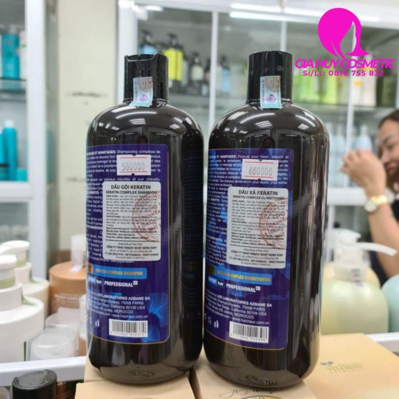 Dầu gội xả phục hồi tóc Keratin Fraicheur 500ml -  800ML*2