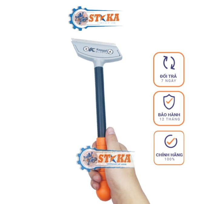Cây Sủi Cán Dài Kapusi Nhật Bản Dài 250mm - Dụng Cụ Sủi Cạo Sơn, Keo Dán, Bã Kẹo, Vệ Sinh Tường Siêu Sắc