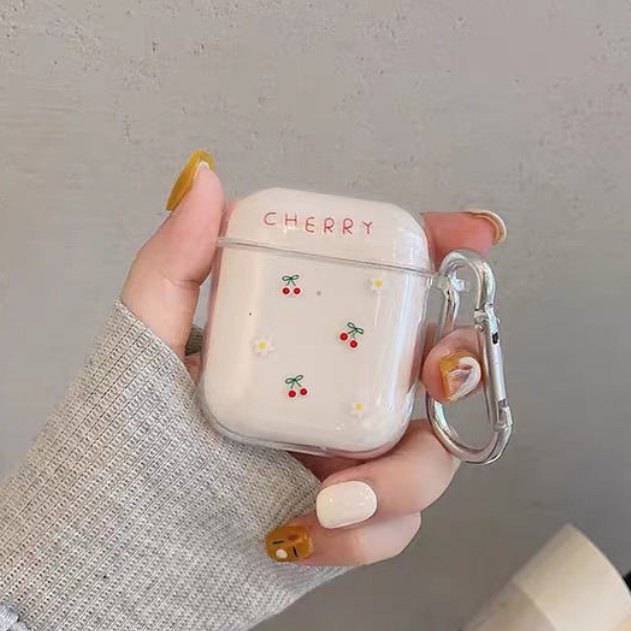 Vỏ bảo vệ hộp sạc tai nghe SPRISE mềm họa tiết hoạt hình dễ thương trong suốt thích hợp cho Airpod 1/2/Pro/3