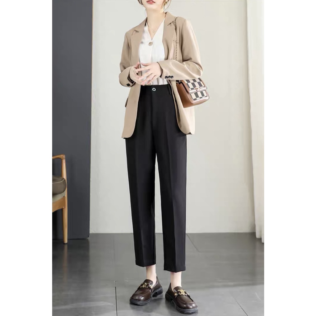 Quần âu baggy quần tây công sở nữ lưng cao cực đẹp các nàng nha