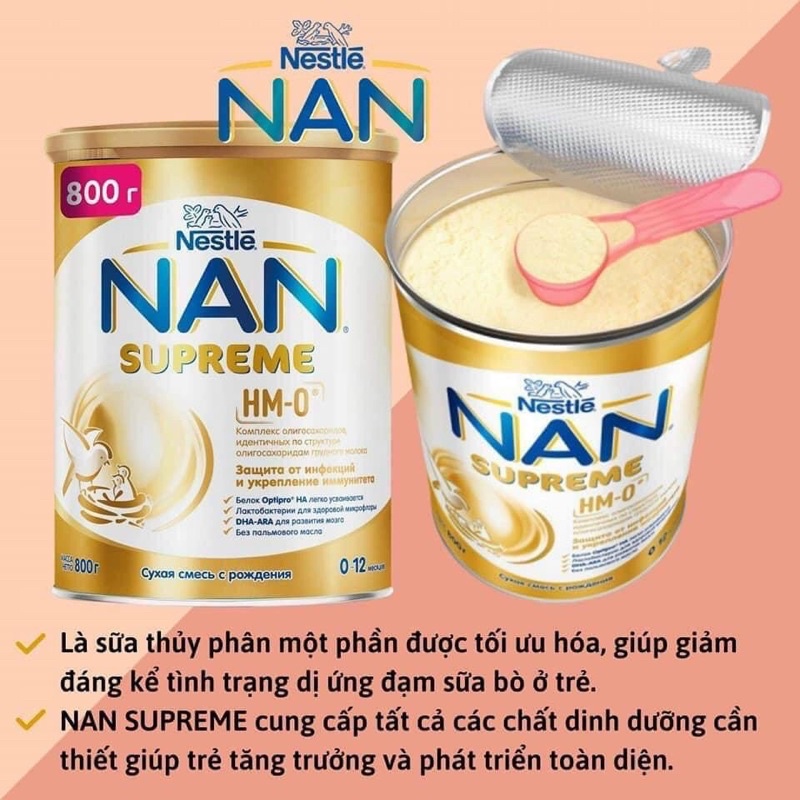 Sữa NAN Supreme Nga HMO 400gr/800gr