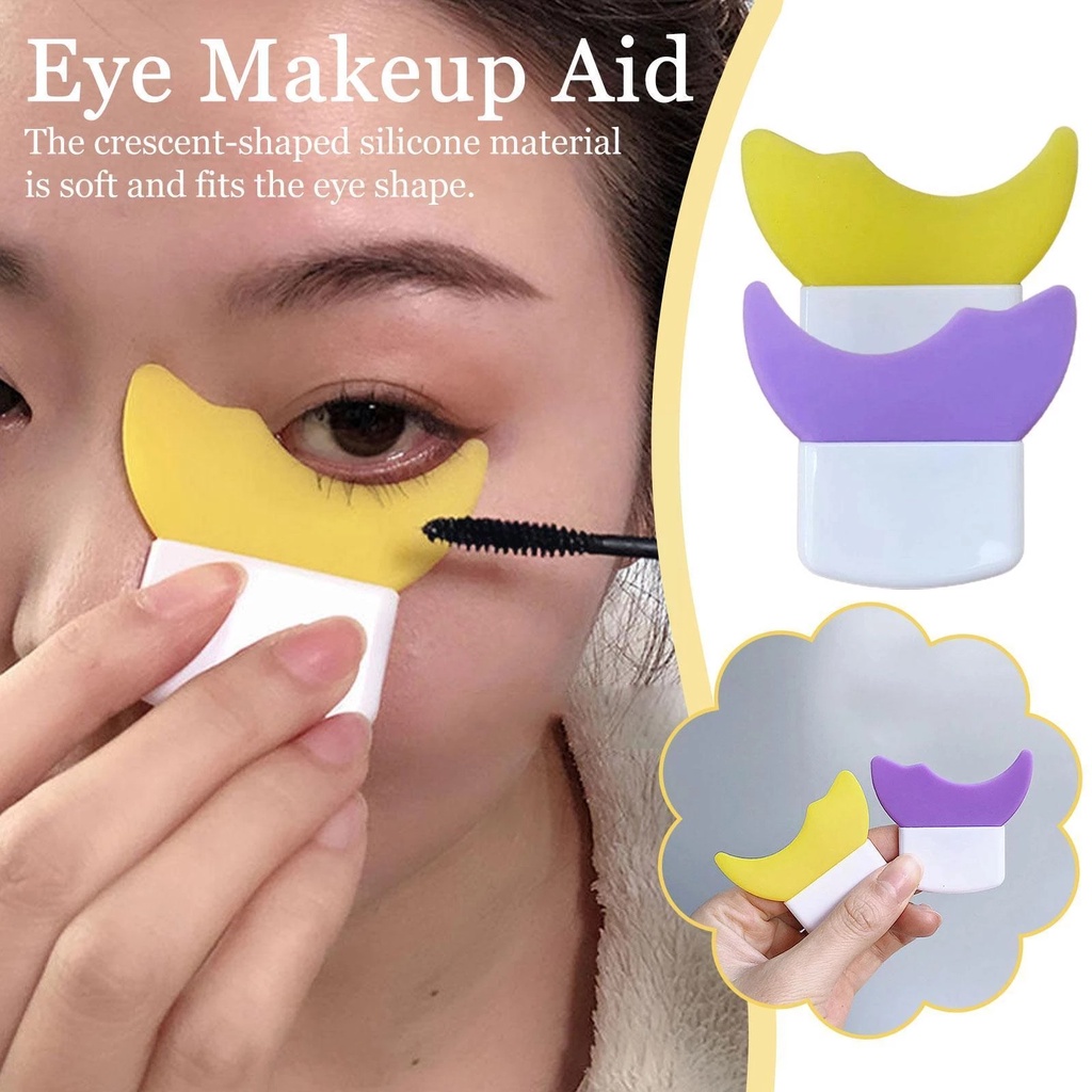 Khuôn Hỗ Trợ Kẻ Mắt/Mascara Bằng Silicon Đa Năng Có Thể Tái Sử Dụng Cho Người Mới Bắt Đầu