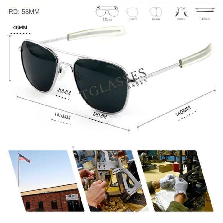 Mắt kính Randolph Engineering Men's Aviator Sunglasses | Randolph USA