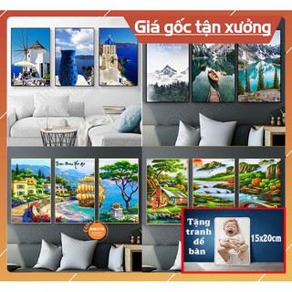 💥GIÁ XƯỞNG💥TẶNG TRANH ĐỂ BÀN💥 20 MẪU TRANH PHONG CẢNH ĐẸP, TRANH 3D, TRANH TREO TƯỜNG in UV trên nhựa FOMEX cao cấp