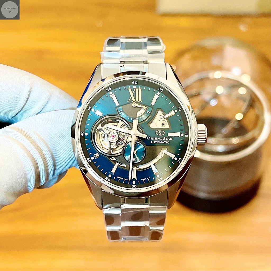 Đồng Hồ Nam Orient Star RE-AV0114E00B Xanh Lục Bảo Cực Hiếm Chính Hãng