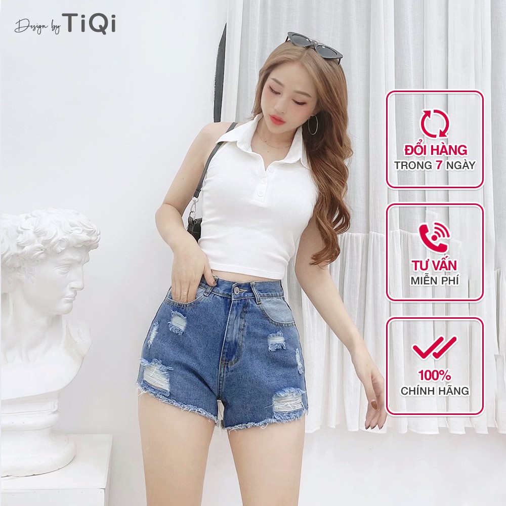 Quần short jean nữ TiQi Jeans S1-454 | BigBuy360 - bigbuy360.vn