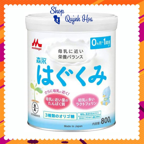 Sữa Morinaga nội địa Nhật [CHÍNH HÃNG] / Sữa Morinaga Nhật số 0-1, 800g -  [CÓ TEM PHỤ TIẾNG VIỆT]