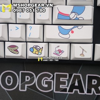 Bộ keycap Doraemon thick pbt oem profile dye-sub 108 keys