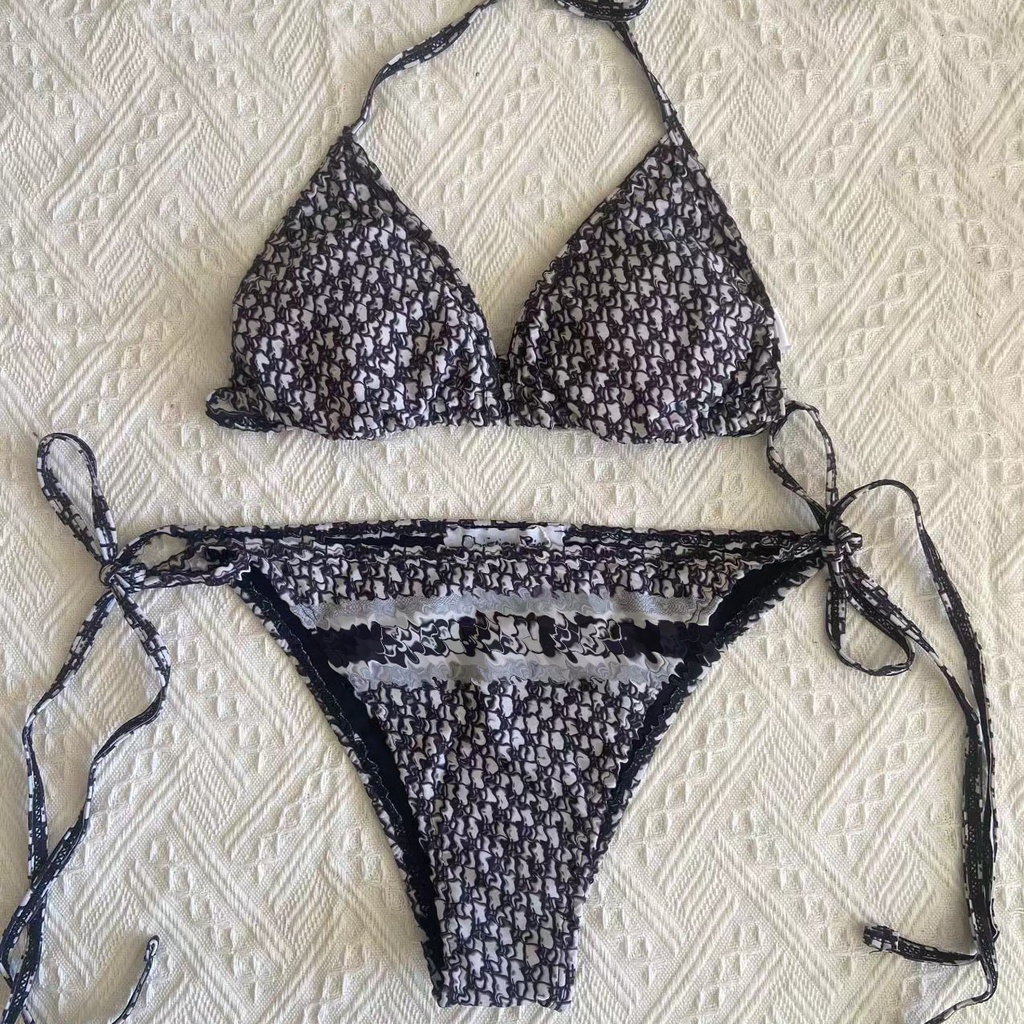 DUNEA Bộ Đồ Bơi Hai Mảnh Màu Hồng In Họa Tiết Dành Cho Nữ