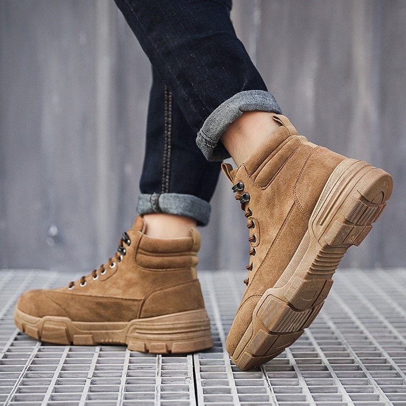 Giày thể thao nam cao cổ kiểu dáng Hàn Quốc mẫu mới mùa đông năm 2020 | BigBuy360 - bigbuy360.vn