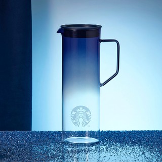 Bình Thủy Tinh Glass Jar Starbucks 40Oz (1.2L) Gradient Blue