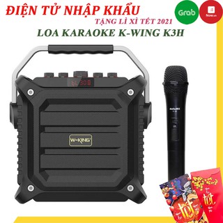 Loa karaoke bluetooth w-king k3h 100w tặng kèm mic, loa di động, pin cực lâu - bh 12 tháng