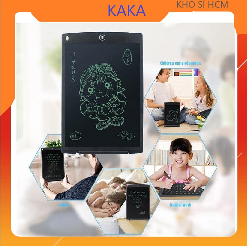 Bảng Viết - Vẽ Điện Tử Thông Minh LCD Tự Động Xóa Thúc Đẩy Tư Duy Sáng Tạo Cho Bé 8.5 inch