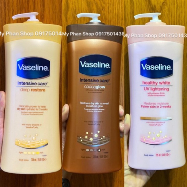 Dưỡng thể Vaseline Mỹ 725ml