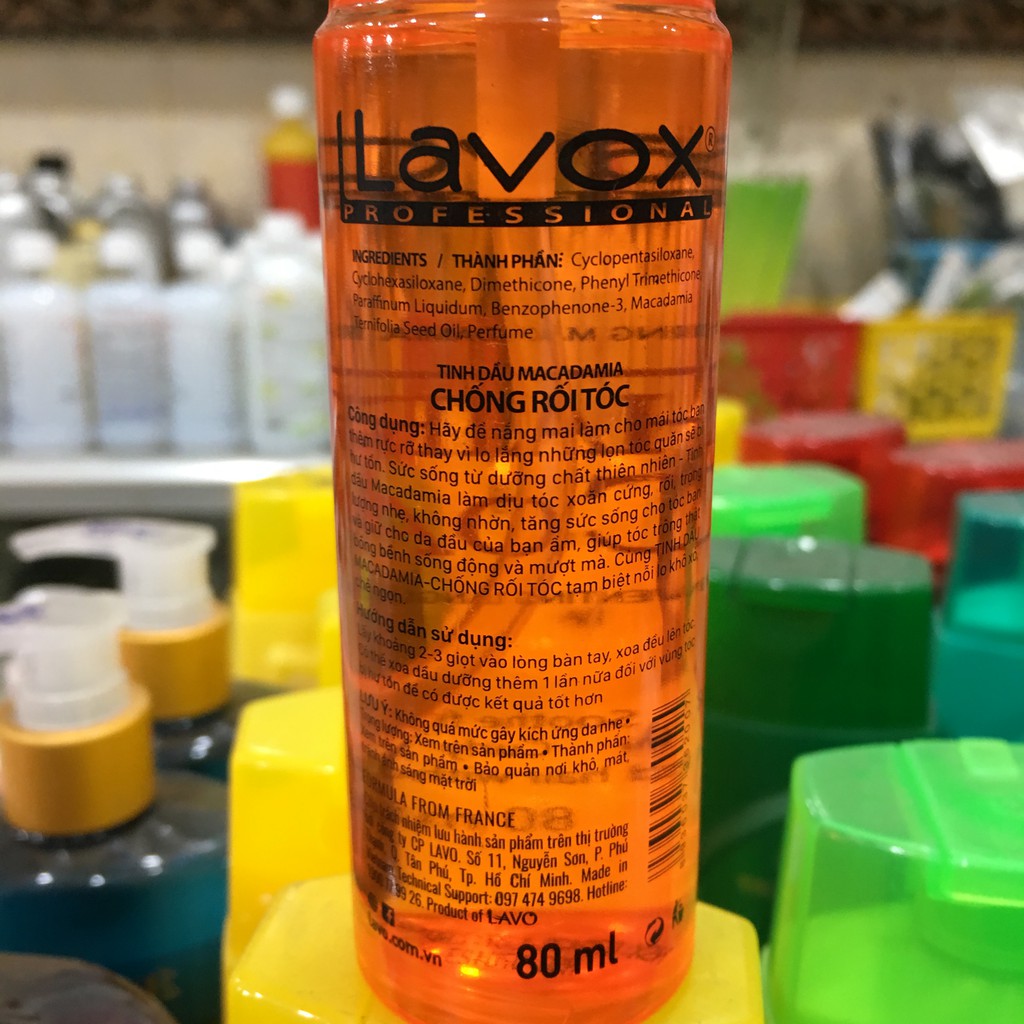 Lavox Hair Coating Containing Macadamia Essence Oil 80ml - Preventing Tangled Hair