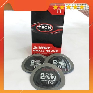 Hộp 40 miếng vá săm ô tô, xe máy Tech 11 (Tròn, 45mm)