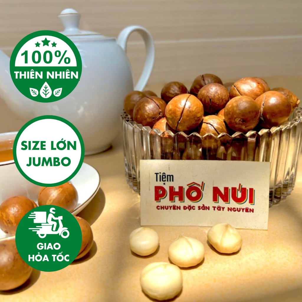 500gram Hạt Macca Nứt Vỏ, Hạt Dinh Dưỡng Size Trung