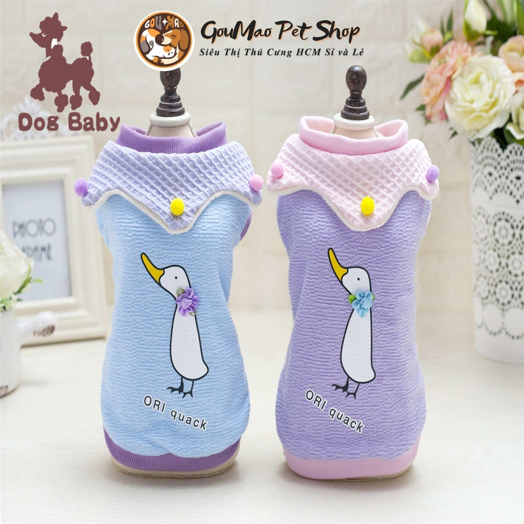 [Rẻ vô địch] Áo nỉ Duck cho chó mèo - goumao pet