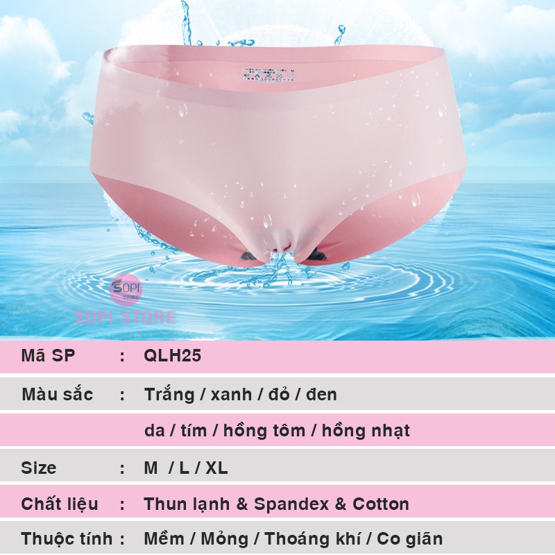 Quần lót su đúc cao cấp, quần lót đúc su cạp ép siêu mỏng cực mềm mịn QLH25 - Sopi Store | BigBuy360 - bigbuy360.vn