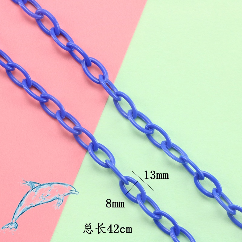Dây Xích Nhựa acrylic 8 * 13mm Dùng Làm Đồ Trang Sức Thủ Công diy