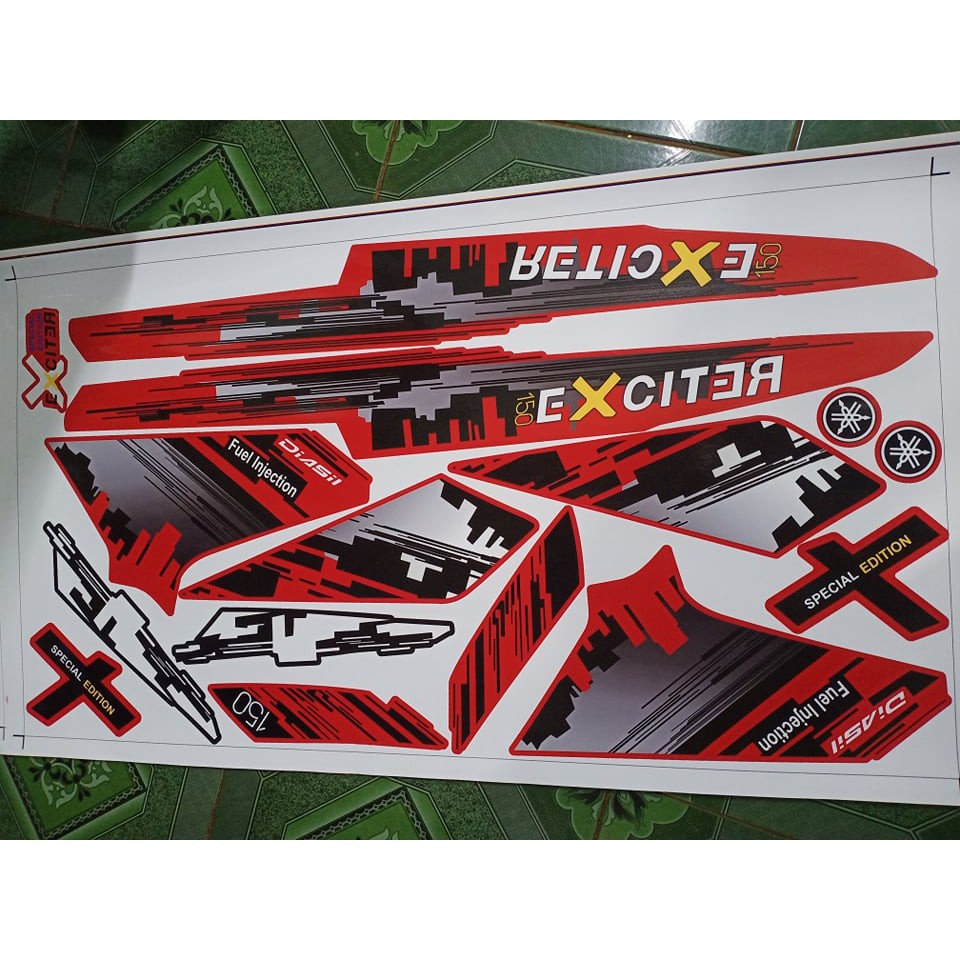 TEM RỜI EX 150 HH ĐỎ ĐEN