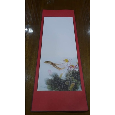 Combo 10 Giấy viết thư pháp 30x85cm cả nẹp treo