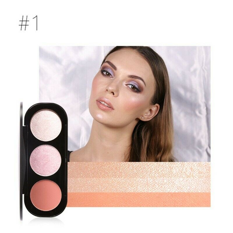 Phấn Má Hồng + Bắt Sáng Focallure Triple Colors Effect Blush & Highlighter Palette FA-26 | BigBuy360 - bigbuy360.vn