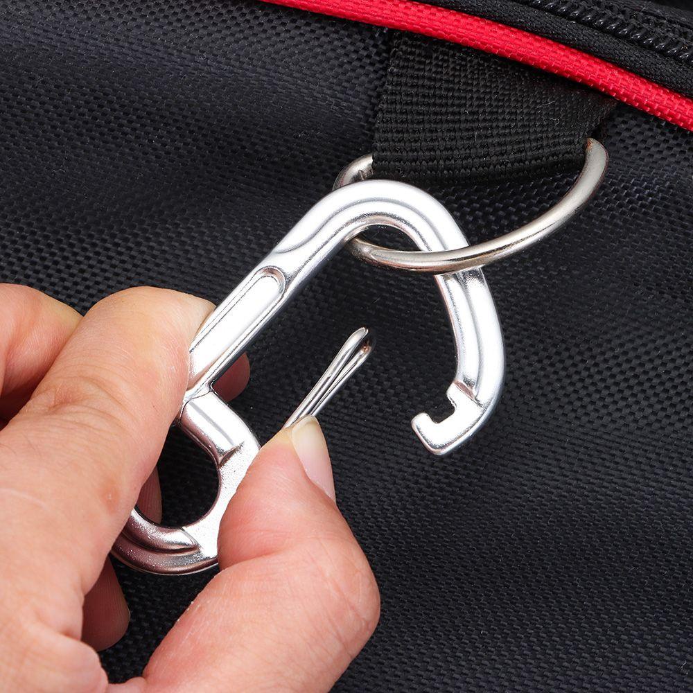 MUVAKO Set 2 Móc Khóa Leo Núi Bằng Hợp Kim Nhôm Màu Đen / Bạc